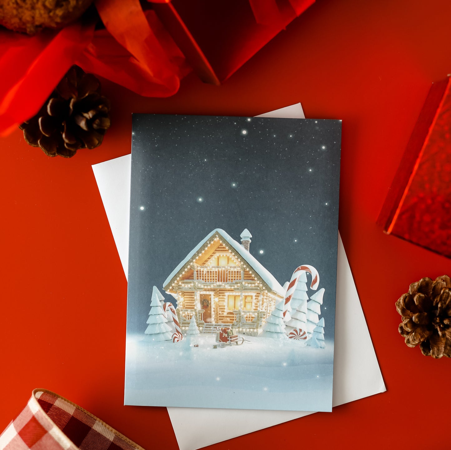 3D Pop-up card Christmas Cottage