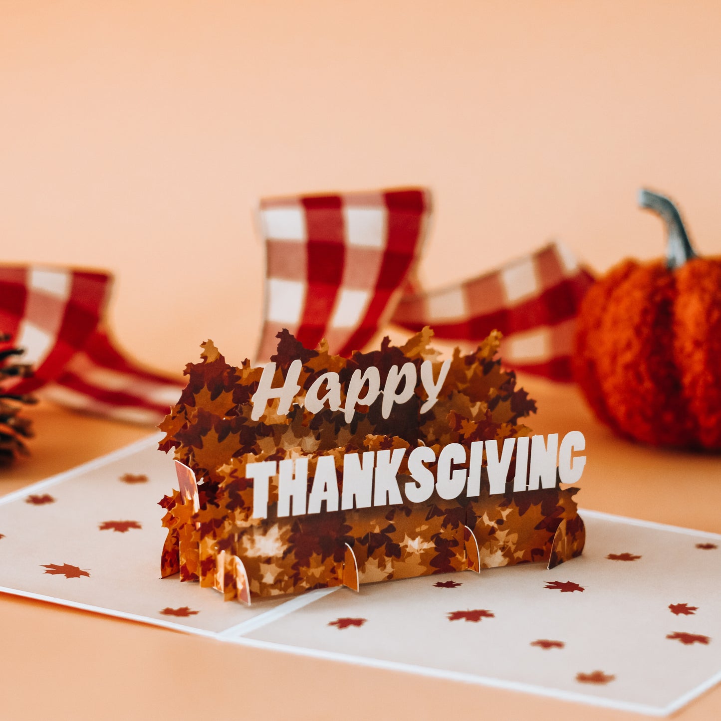 3D Pop-up card Thanksgiving Theme x 4pcs