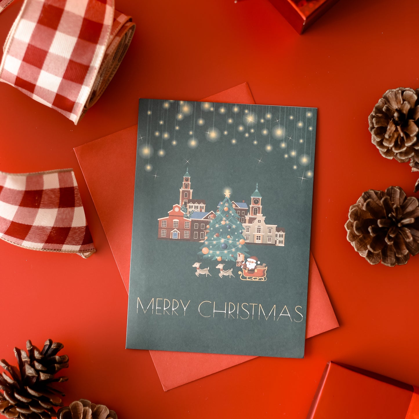 3D Pop-up card Christmas Fair x 4pcs